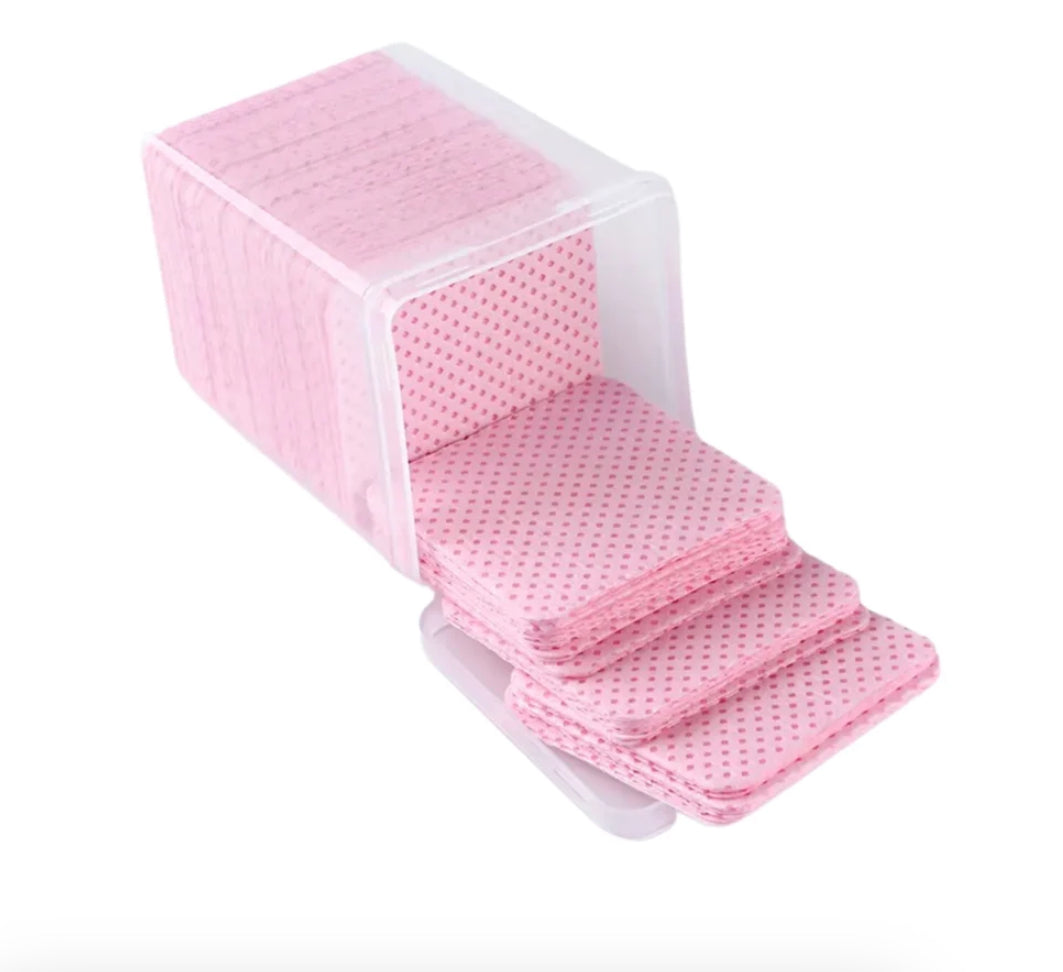 200 pcs Pink Lint Free Wipes